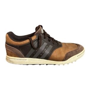 Adidas Golf Shoes Men's Size 13 Brown Leather Spikeless Golf Size 13